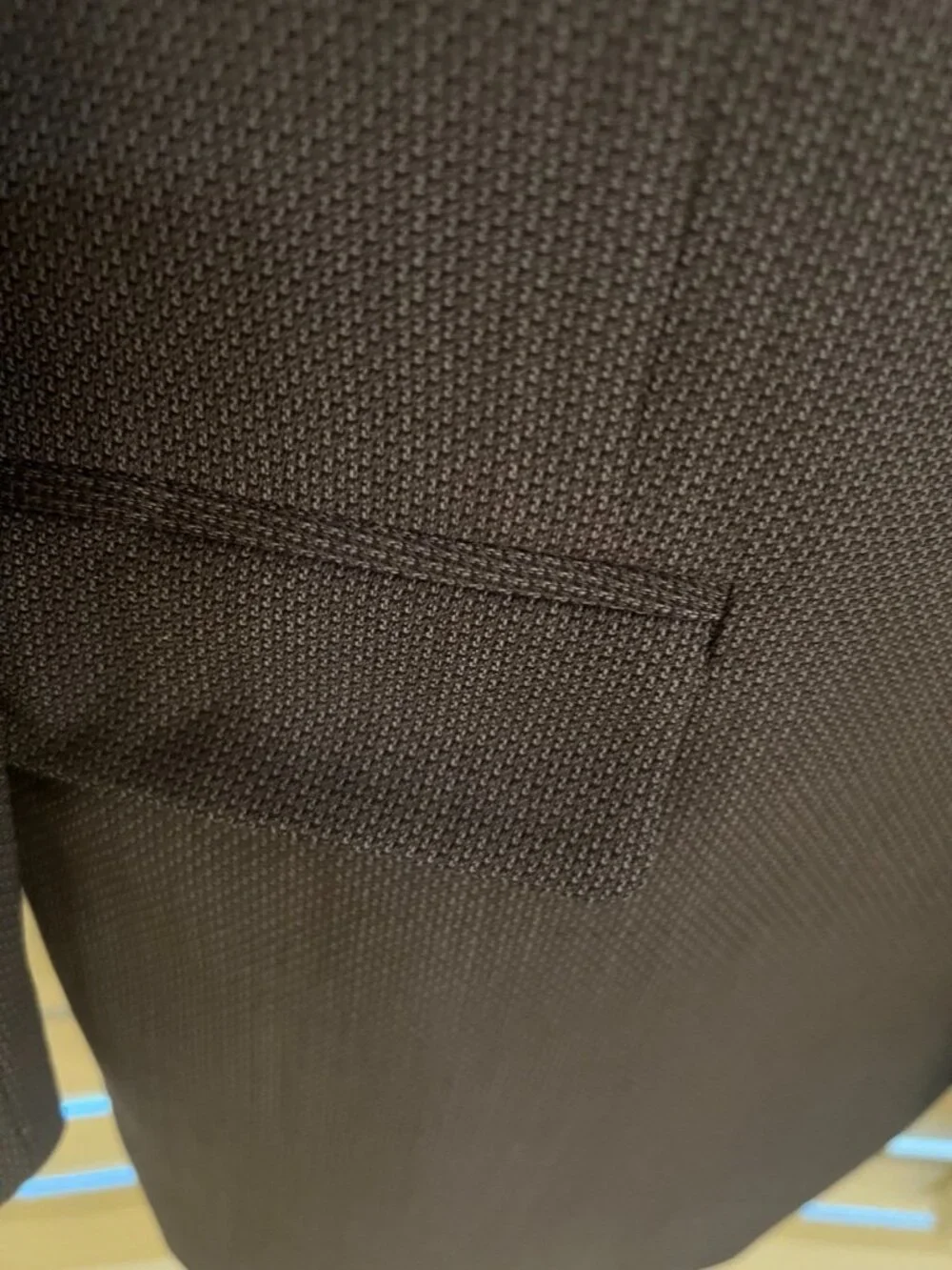 Calvin Klein Men's Sport Coat, 41 R, BEAUTIFUL BLUE BIRDSEYE, 100% Wool